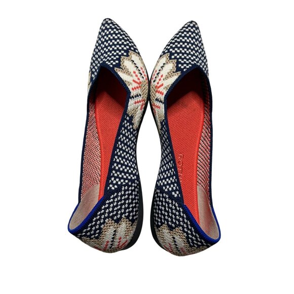 Rothy's Sapphire Floral Print Flat Point Shoes-sz 9 - Picture 2 of 12